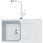 Franke Urban UBG 611-86 Bianco Granit Eviye-Active Plus Doccia Batarya Seti