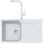 Franke Urban UBG 611-86 Bianco Granit Eviye-Active Plus Doccia Batarya Seti