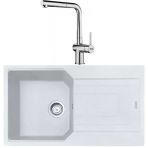 Franke Urban UBG 611-86 Bianco Granit Eviye-Active Plus Doccia Krom Batarya Seti