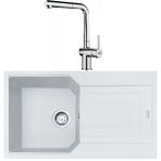 Franke Urban UBG 611-86 Bianco Granit Eviye-Active Plus Doccia Krom Batarya Seti
