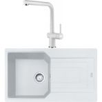 Franke Urban Ubg 611-86 Bianco Granit Evye Active Plus Doccia Batarya Set