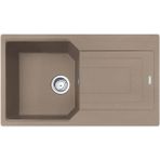 Franke Urban Ubg 611-86 Granit Evye, Oyster, Tezgah Üstü, Tek Hazne, Damlalıklı, 86X50 cm - Kahverengi