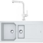 Franke Urban UBG 651-100 Bianco Granit Eviye-Active Plus Doccia Batarya Seti