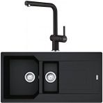 Franke Urban UBG 651-100 Nero Granit Eviye-Active Plus Doccia Batarya Seti