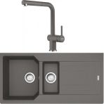 Franke Urban UBG 651-100 Stone Grey Granit Eviye-Active Plus Doccia Batarya Seti