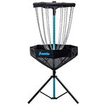 Franklin Sports Disk Golf Sepeti Elite Taşınabilir Disk Golf Hedef Sepet Seti Premium Metal Zincirli + Kanvas Sepet - Disk Golf Ekipmanı + Delik Standı