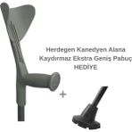 Fransız Herdegen Evolution & Fun Koltuk Değneği / Kanedyen (1 Adet) - Gri