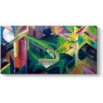Franz Marc - Deer Monastery Garden Tablosu