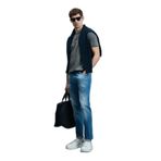 Franz Smart Jean Erkek Pantolon Slim Fit Mavi