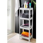 Frapan Home 4 Katlı Plastik Raf Ünitesi Mutfak Rafı Banyo Rafı Banyo Düzenleyici Organizer - Beyaz