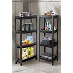 Frapan Home 4 Katlı Raf Ünitesi Seti Tekerlekli Raf Ünitesi Mutfak Rafı Banyo Rafı Banyo Düzenleyici Organizer