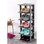 Frapan Home 5 Katlı Plastik Ayakkabılık Raf Düzenleyici Organizer - Gri