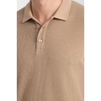 Frappoli 2862 Boston Erkek Bej Regular Fit %100 Pamuk Esneyen Kumaş Polo Yaka T-Shirt - 3XL