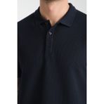Frappoli 2862 Boston Erkek Lacivert Regular Fit %100 Pamuk Esneyen Kumaş Polo Yaka T-Shirt - XL