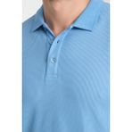 Frappoli 2862 Boston Erkek Mavi Regular Fit %100 Pamuk Esneyen Kumaş Polo Yaka T-Shirt - 3XL