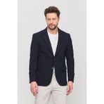 Frappoli 3115 Erkek Gri Esnek Likralı Pamuk Karışımlı Slim Fit Ilkbahar-Yaz Spor Blazer Ceket - Lacivert - 64 - 6 Drop