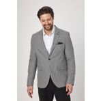 Frappoli Alturo Erkek Açık Gri İlkbahar-Yaz Petek Desenli Regular Fit Blazer Ceket