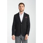 Frappoli Baselna Erkek Kahve Esneyen Likralı Kumaşlı Tam Astarlı Slim Fit Mono Yaka Dar Kesim Blazer Ceket - Siyah - 58 - 6 Drop