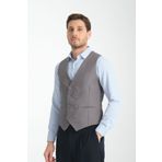 Frappoli Basic Kruvaze V Yaka Slim Fit Yelek