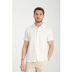 Frappoli Lucero Erkek Beyaz %100 Pamuk Çekmeyen Slim Fit İnce Polo Yaka Spor Gömlek