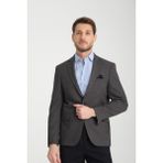 Frappoli Pieros Erkek Antrasit Pamuk Karışımlı Slim Fit Mono Yaka Spor Blazer Ceket - 54 - 6 Drop
