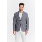 Frappoli Zenova Erkek Lacivert Yarım Astarlı Torba Cepli Ilkbahar-Yaz Spor Blazer Ceket - 54 - 6 Drop