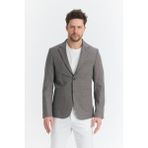 Frappoli Zenova Erkek Siyah Yarım Astarlı Torba Cepli Ilkbahar-Yaz Spor Blazer Ceket - 56 - 6 Drop