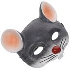 FRCOLOR 1 Bilgisayar Bıyık Maskesi Hediye Fare Partisi Iyilik Cadılar Bayramı Fare Maskeleri Fare Yüz Kaplaması Tilki Cosplay Maskeleri Fare Cosplay Maskesi 3d Pu 3 Boyutlu Venedik Hayvan