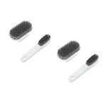 FRCOLOR 2 Set Fırça Seti Kıl Ayakkabı Çoklu Kitler Mini Elektrik Kapak Mendil Işlenmiş Yapışkan Madde Için Ürün:% s Silgi Atmak Alet Kiti Bardak Kıyafet Plastik Light Grey