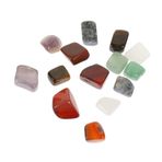 FRCOLOR 28 adet meditasyon taşı, çiçek vazoları, dekoratif yoga çakra taşları, meditasyon kaynağı, bitki dekorasyonu, kristal kaya boncukları, bitki aksesuarı, yoga dekoru, doğal taş, süsler,