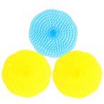 FRCOLOR 3 adet banyo fırçası, duşta kafa derisi için şampuan fırçası, kafa masaj tarağı, kafa derisi peelingi, saç fırçası, duş fırçası, Quincunx masaj fırçası, temizleme fırçası, masaj aleti
