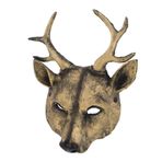 FRCOLOR 3d Geyik Maskesi Hayvan Baş Maskesi Gerçekçi Pu Geyik Maskesi Elk Kostüm Maskesi Cosplay Ve Cadılar Bayramı Partisi