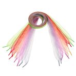 FRCOLOR 5 Adet ayakkabı bağı kumaş kurdele siyah saten Beyaz renkli yetişkin ayakabı ayakkabı bağcığı şerit ayakkabı bağcıkları kadın spor ayakkabılar için kalın ayakkabı bağcıkları şifon