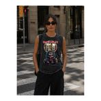 FREAK T-SHIRT Iron Maiden Eddie Vintage Yıkamalı Sıfır Kol Metal Tişört