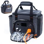 FRECOLSH Jackery Explorer 300/240/160 ile Uyumlu Seyahat Taşıma Çantası, Taşınabilir Güç İstasyonu Saklama Kutusu, Su Geçirmez Alt ve Ön Cepli, Jackery Aksesuarları için Güneş Enerjisi Jeneratörü