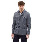 Fred Erkek Antrasit İtalyan Kesim Slim Fit İlkbahar-Sonbahar Trençkot-Mont Antrasit 48