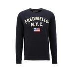 Fred Mello Bisiklet Yaka Lacivert Erkek Sweatshirt, Lacivert, L