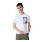 Fred Mello Bisiklet Yaka T-Shirt, L, 5003031695, Beyaz, Erkek