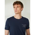 Fred Mello Bisiklet Yaka T-Shirt, M, 5003031586, Mavi, Erkek