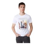 Fred Mello Bisiklet Yaka T-Shirt, M, 5003031694, Beyaz, Erkek
