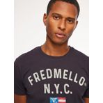 Fred Mello Bisiklet Yaka T-Shirt, M, 5003104602, Lacivert, Erkek