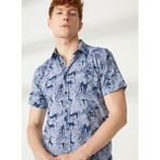Fred Mello Mavi Erkek Slim Fit Gömlek FM23S21CSBLUE