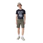 Fred Mello Normal Bel Slim Fit Bermuda Şort, 30, 5003031678, Haki, Erkek