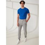 Fred Mello Normal Bel Slim Fit Gri Melanj Erkek Eşofman Altı FM23S01PFGRAY MELANGE