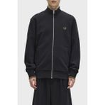 Fred Perry J1327 Zip Through Erkek Ceket - S - Siyah