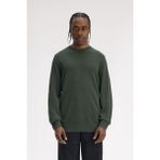 Fred Perry K1309 Pique Stitch Jumper Erkek Kazak - Yeşil - 2XL