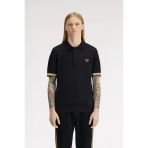 Fred Perry K2323-90A Contrast Cuff Knitted Erkek Polo Tişört