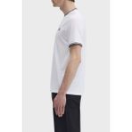 Fred Perry M1588V-100 Twin Tipped Erkek Tişört - Beyaz - S