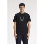 Fred Perry M1775 Outline Laurel Wreath Erkek Tişört - Siyah