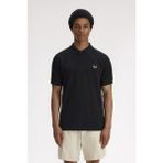 Fred Perry M2304 Cross Tape Erkek Polo Tişört - Siyah